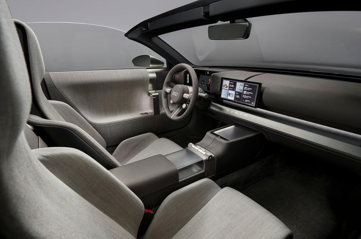 Audi Concept C interior with screen