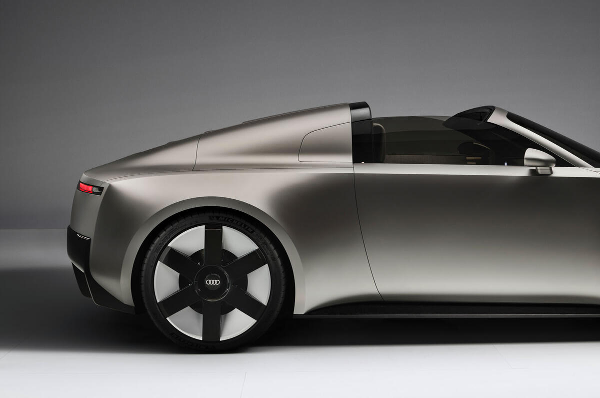Audi Concept C quarter side rear roof open