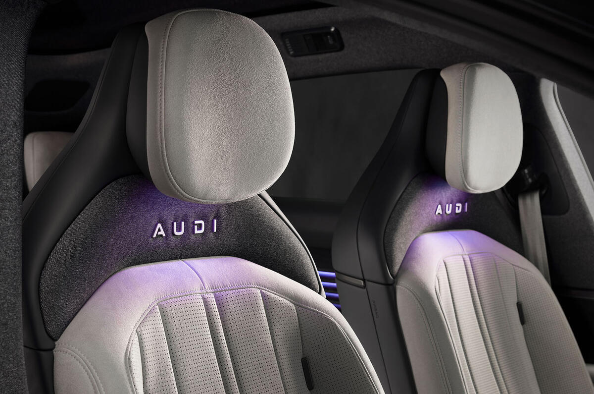 AUDI E5 Sportback seat detail AUDI E5 Sportback seat detail