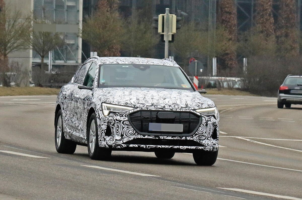 Audi E-tron Sportback 2020 spies - hero front