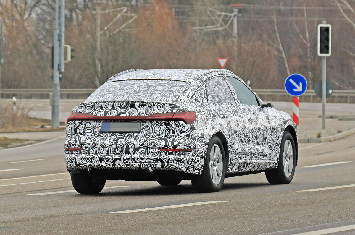 Audi E-tron Sportback 2020 spies - rear