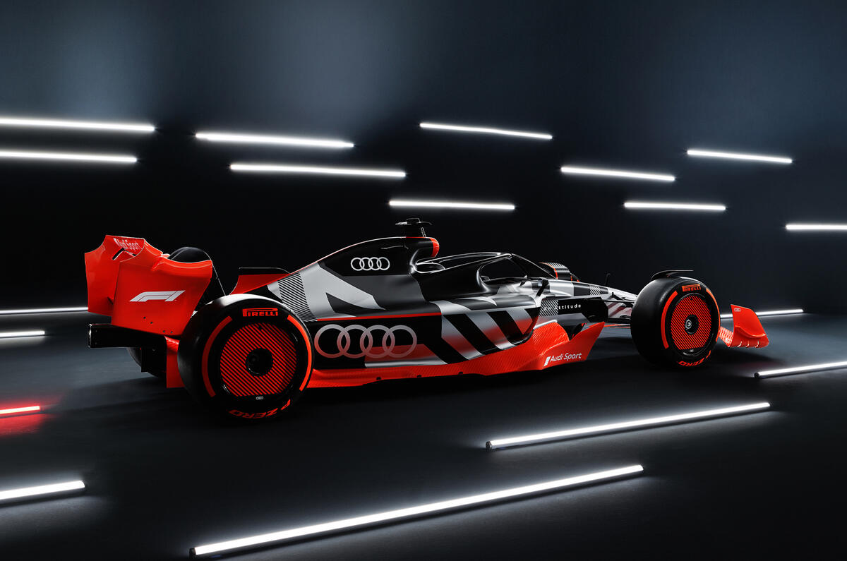 audi f1 concept 2022 rear side