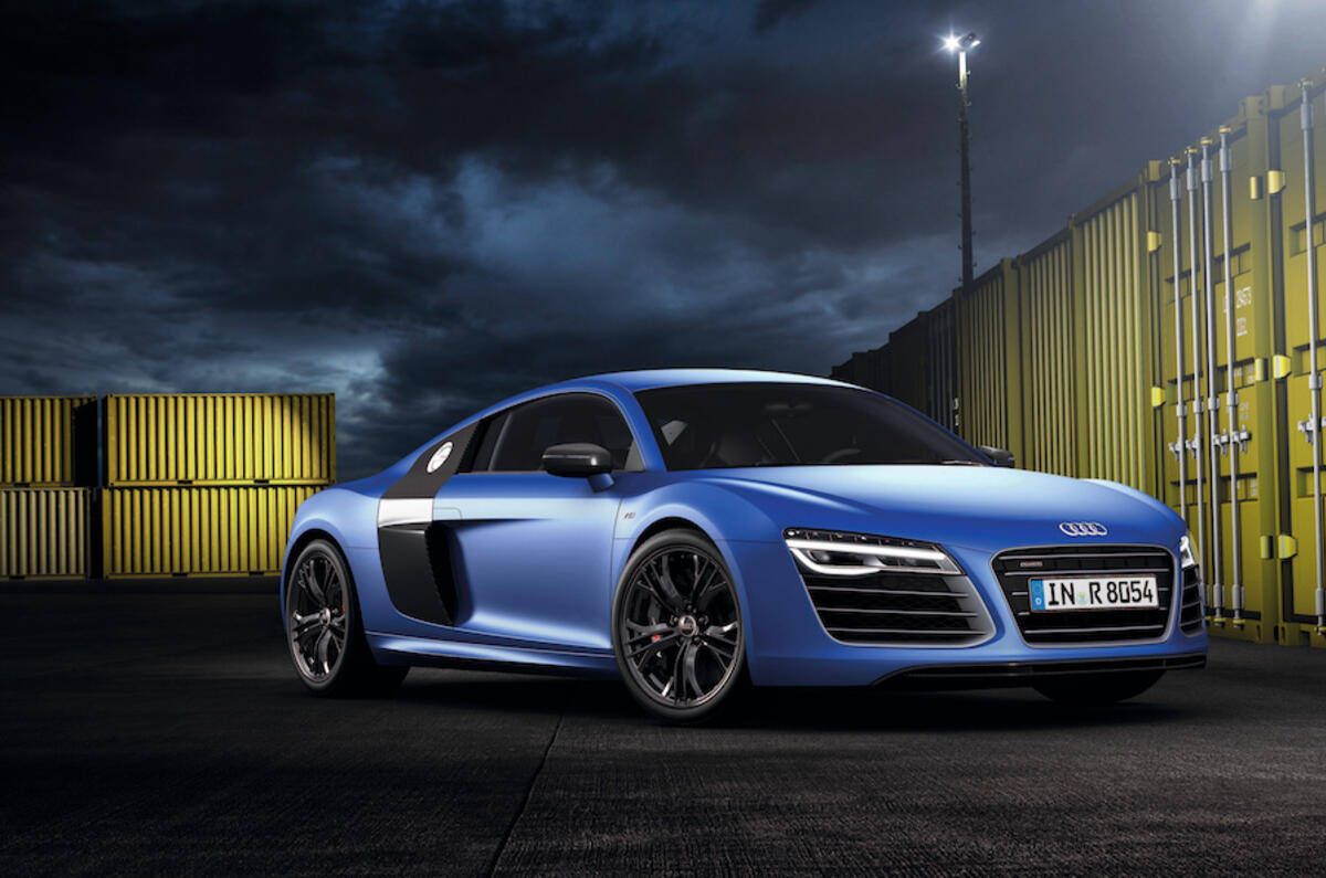 The Audi R8 V10 Plus introduced full LED headlights to Audi's model line-up in 2008 The Audi R8 V10 Plus introduced full LED headlights to Audi's model line-up in 2008