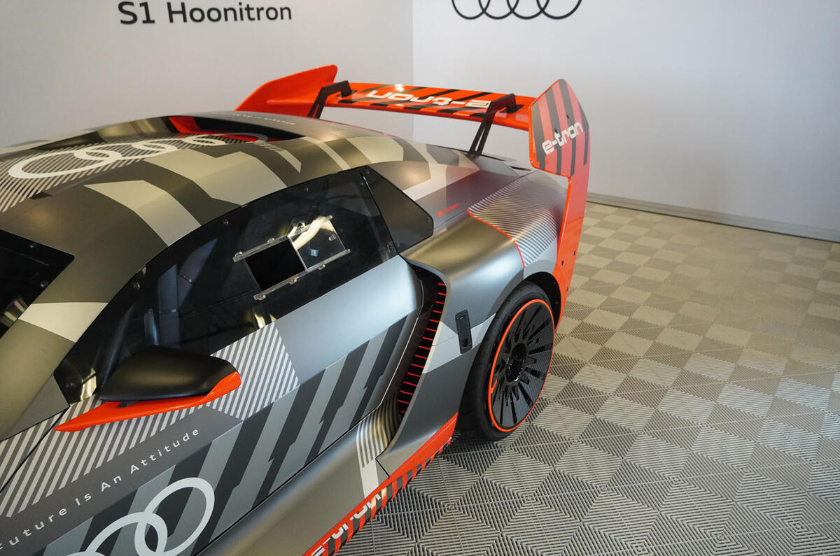 Audi Hoonitron 2022 rear quarter zoomed Audi Hoonitron 2022 rear quarter zoomed