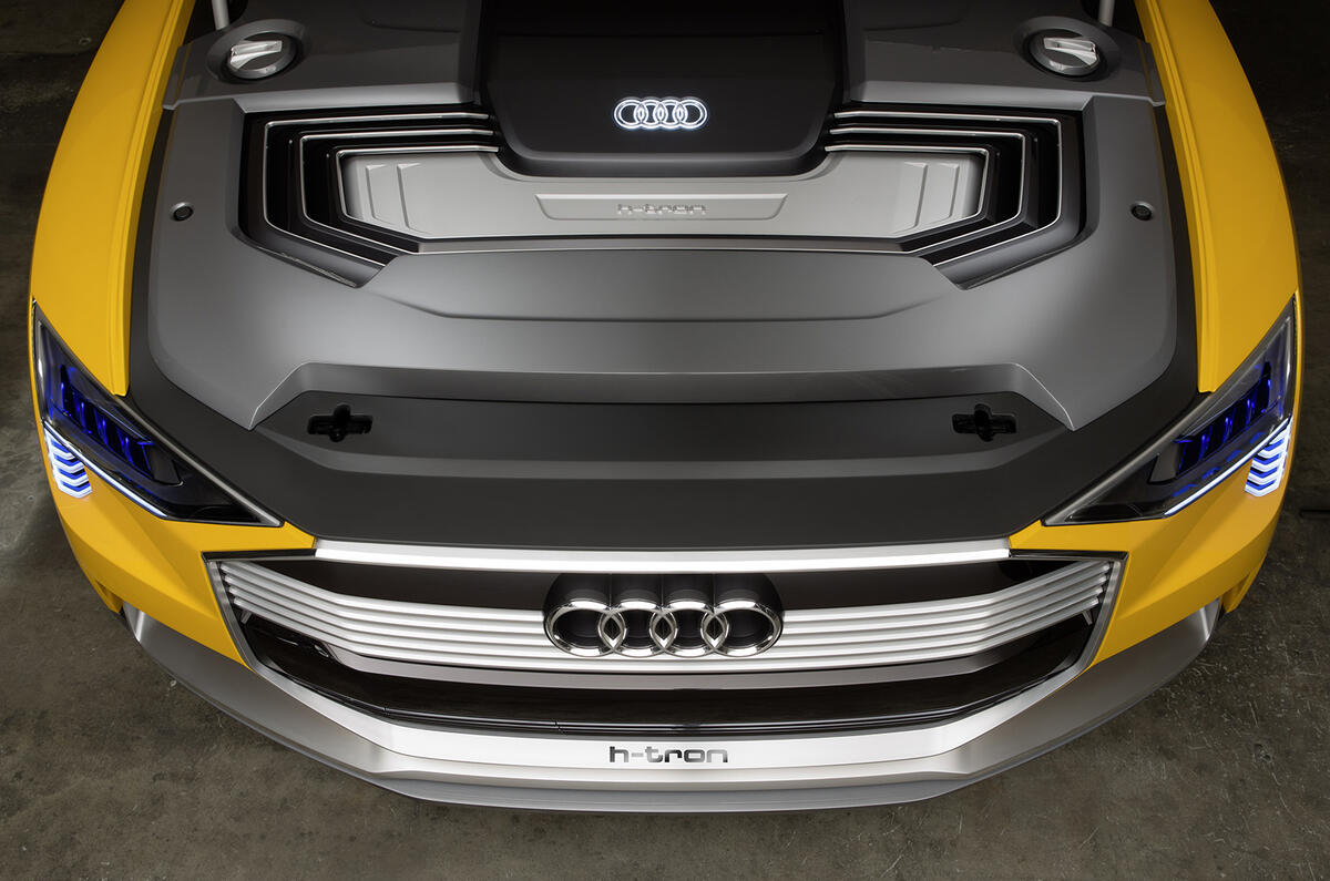 Audi h-tron concept interior Detroit