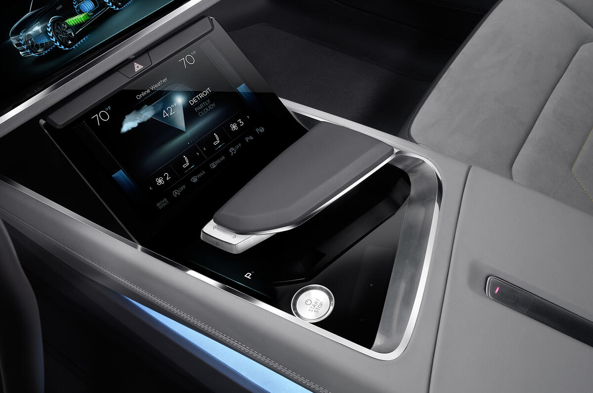 Audi h-tron concept interior Detroit