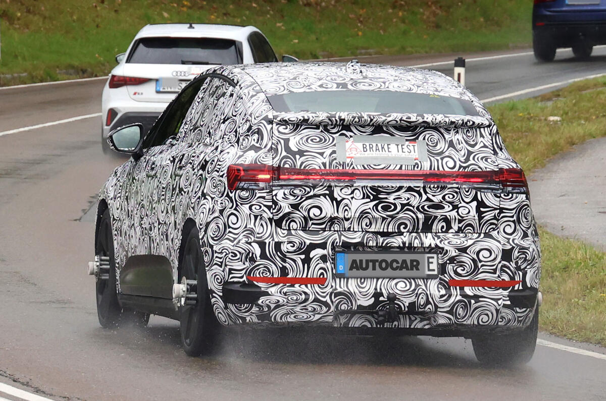 Audi prototype camo rear quarter tracking 2