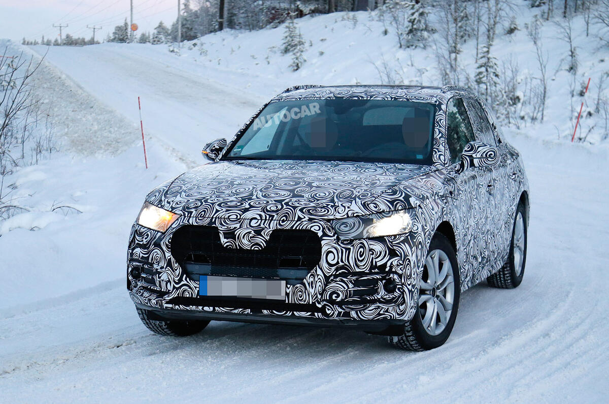 Audi Q5 spy shots winter testing