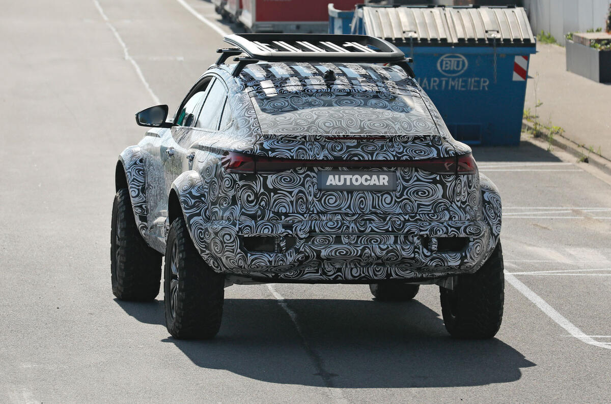 Audi Q6 mule rear Audi Q6 mule rear