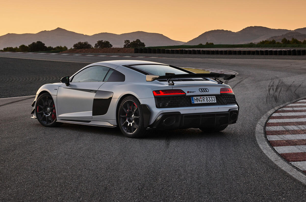 Audi R8 GT rear three quarter Audi R8 GT rear three quarter