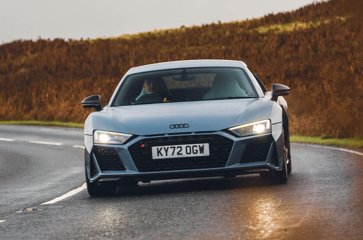 Audi R8 V10 Performance RWD Edition front cornering 2 Audi R8 V10 Performance RWD Edition front cornering 2