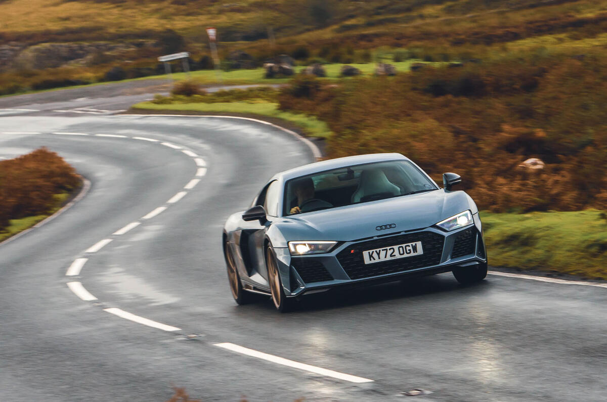 Audi R8 V10 Performance RWD Edition front cornering wide Audi R8 V10 Performance RWD Edition front cornering wide
