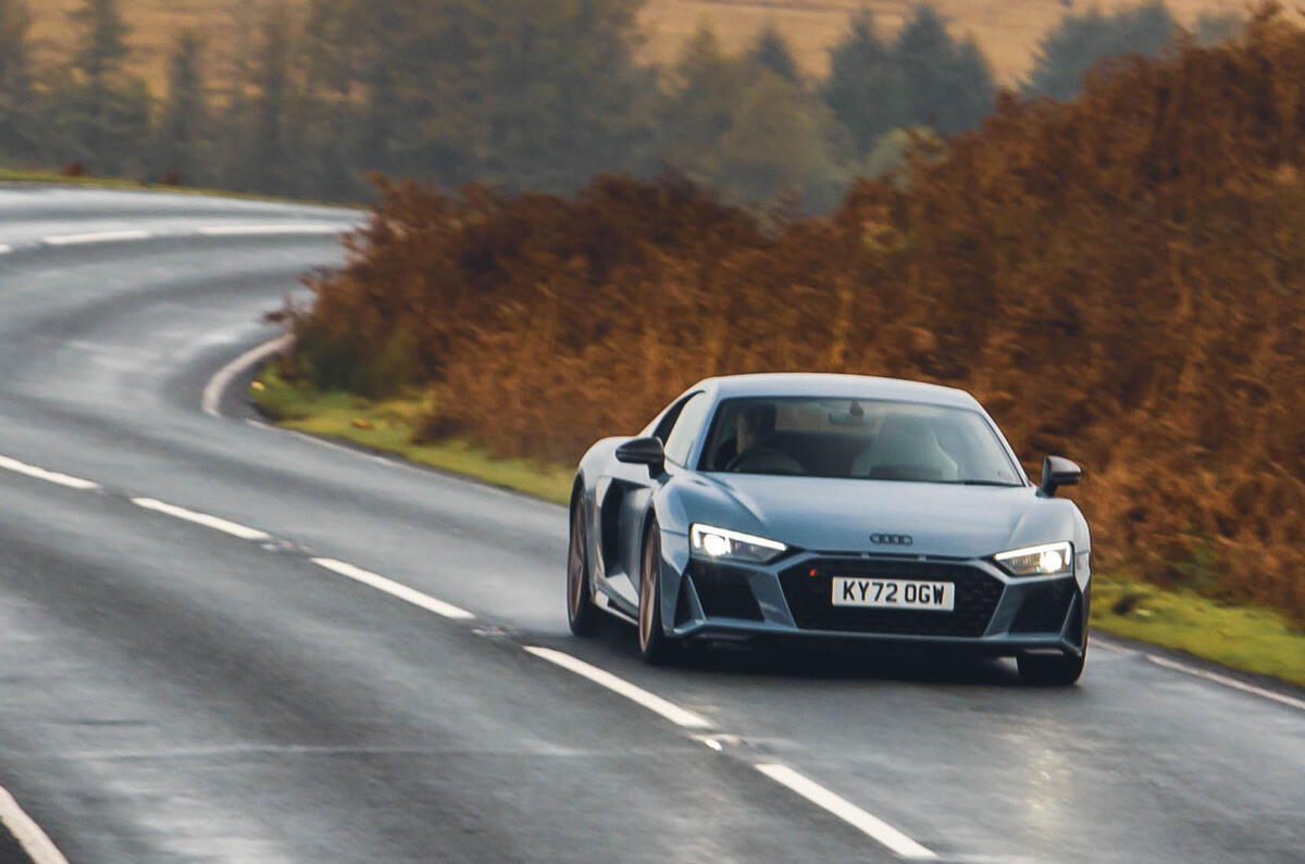 Audi R8 V10 Performance RWD Edition front tracking wide Audi R8 V10 Performance RWD Edition front tracking wide