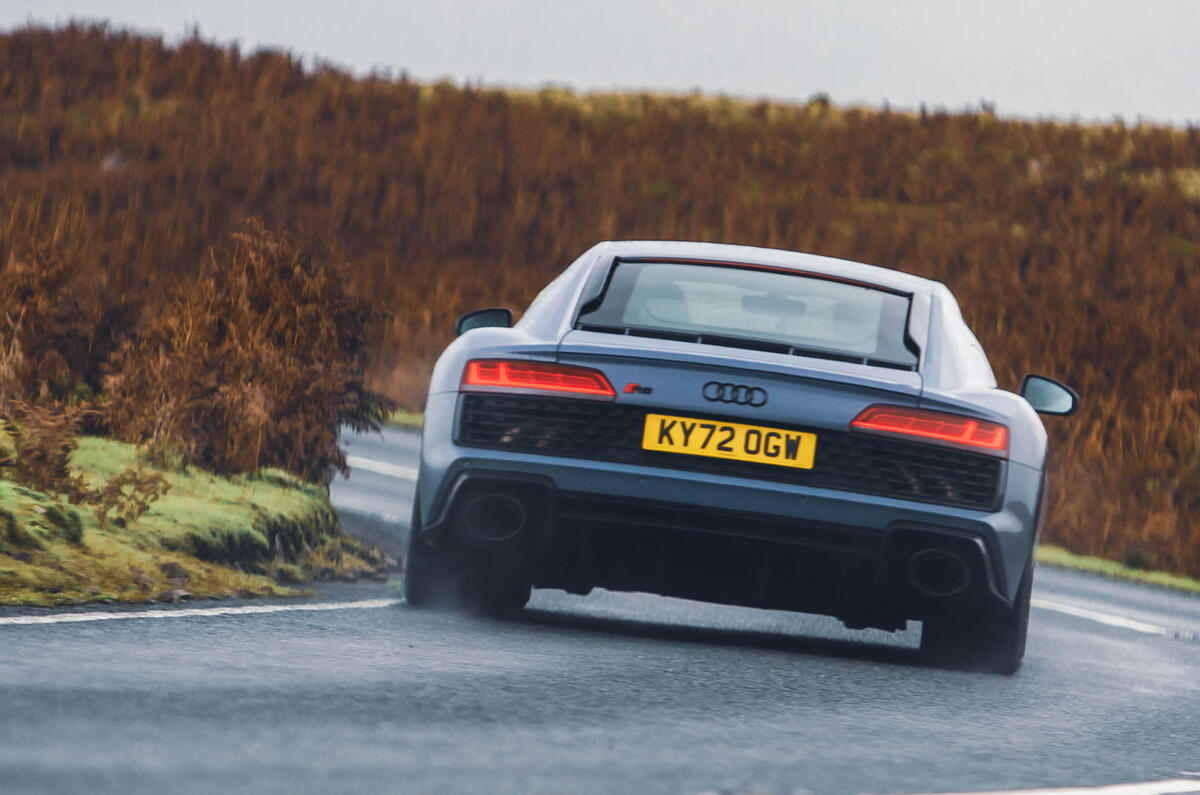 Audi R8 V10 Performance RWD Edition rear cornering 2 Audi R8 V10 Performance RWD Edition rear cornering 2