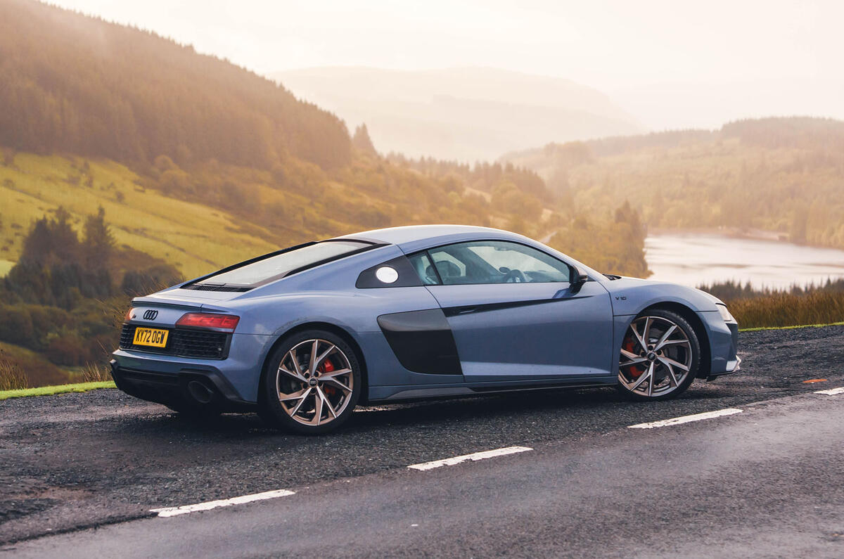 Audi R8 V10 Performance RWD Edition rear quarter Audi R8 V10 Performance RWD Edition rear quarter