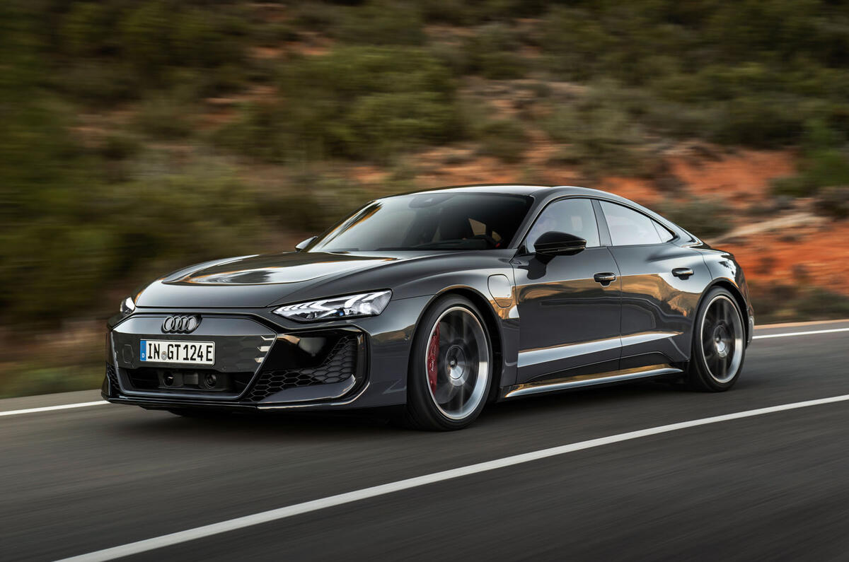 Audi RS E Tron front quarter tracking