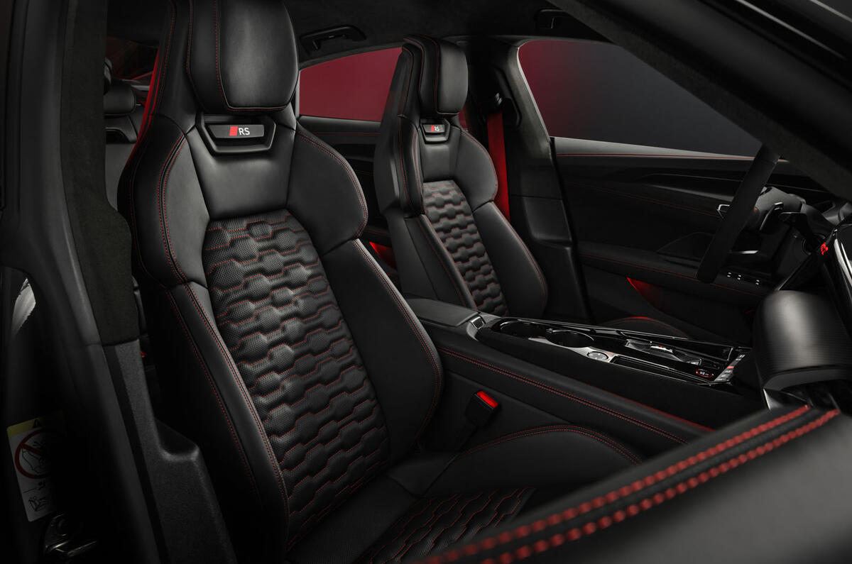 Audi RS E Tron front seats