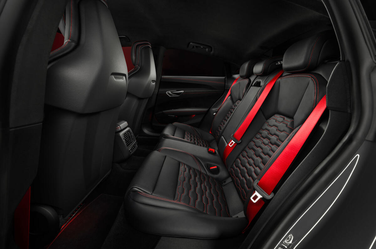 Audi RS E Tron rear seats
