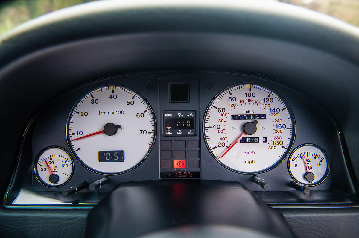 Audi RS2 dials Audi RS2 dials