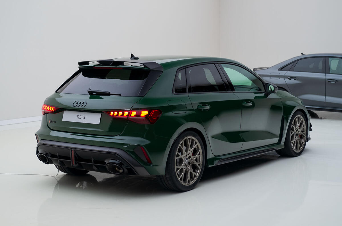Audi RS3 Competition Limited rear quarter