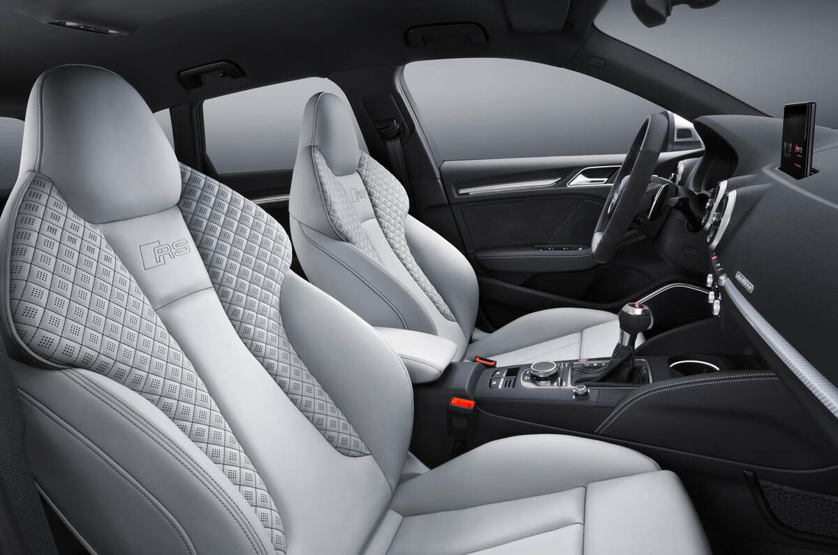 Audi RS3 hatchback interior
