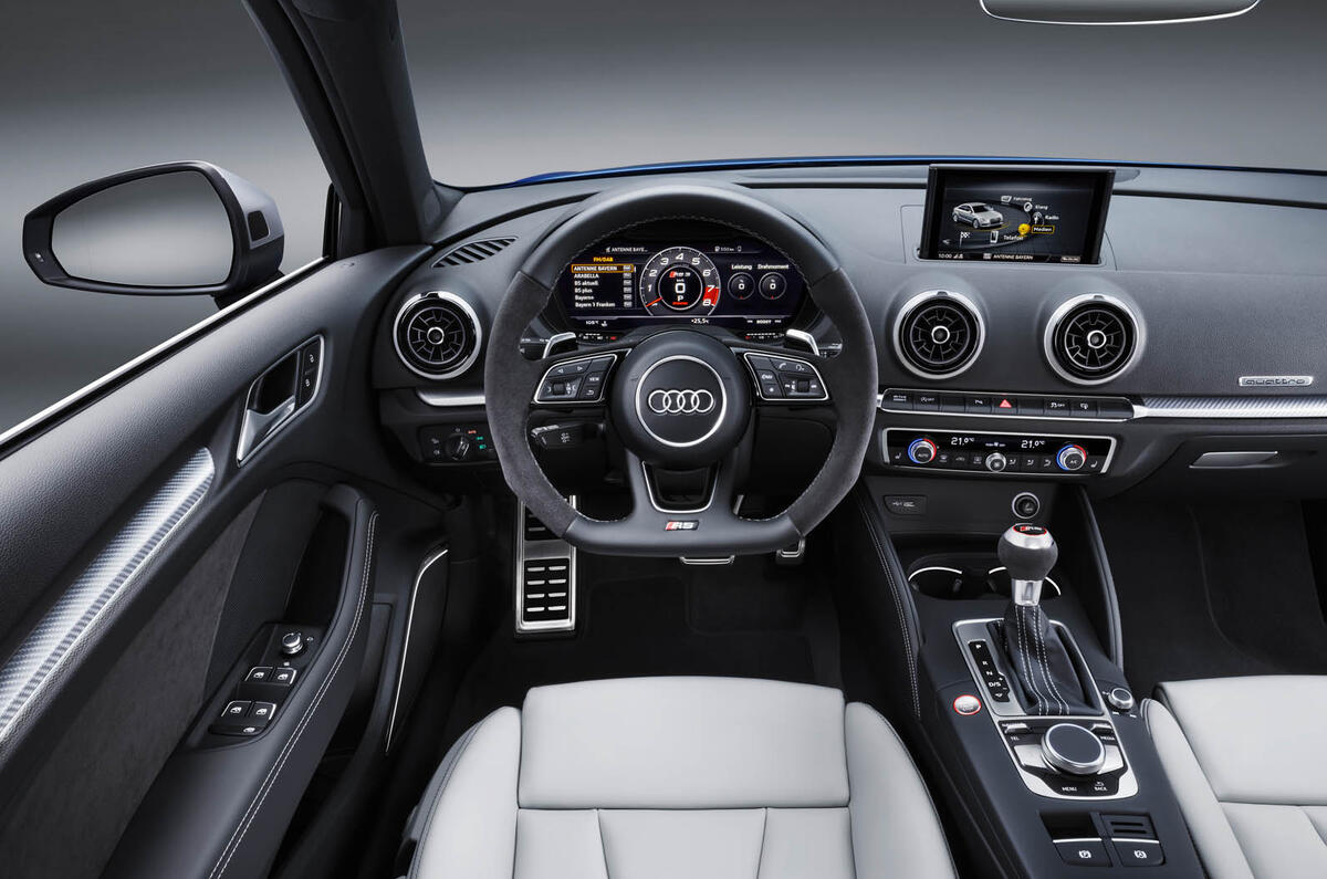 Audi RS3 hatchback interior