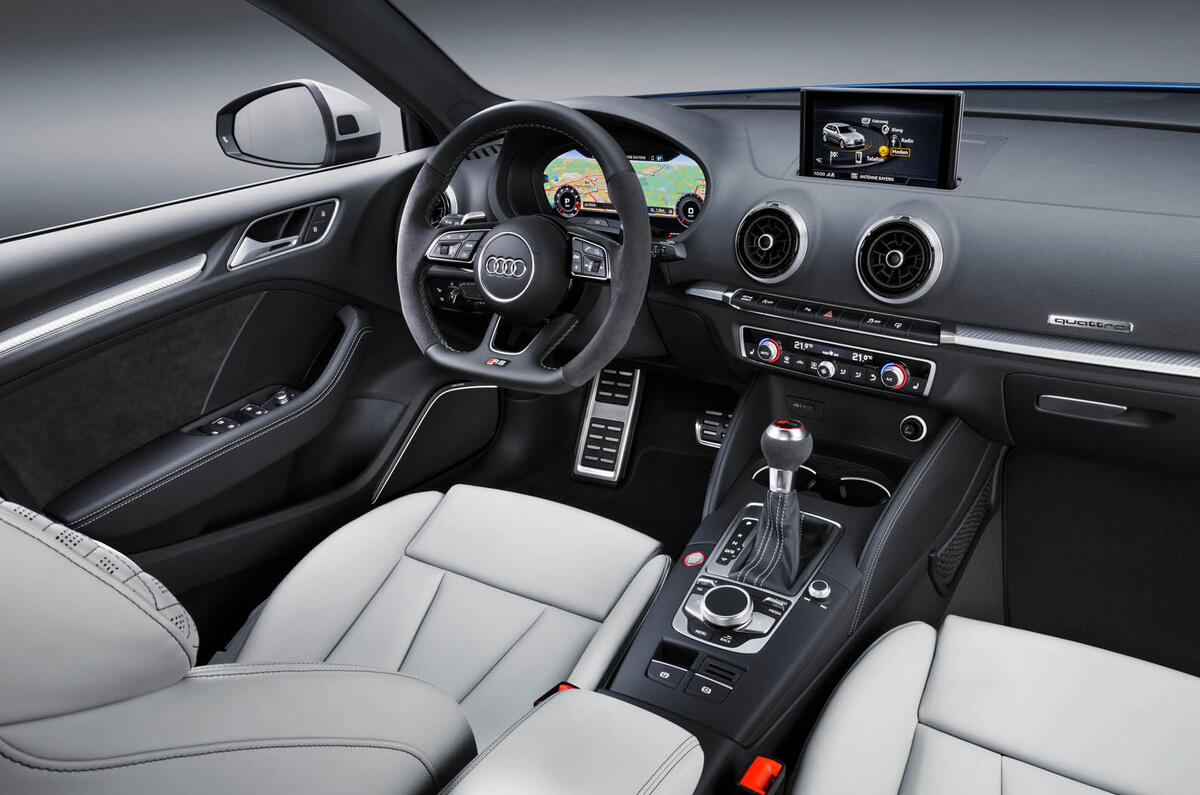 Audi RS3 hatchback interior
