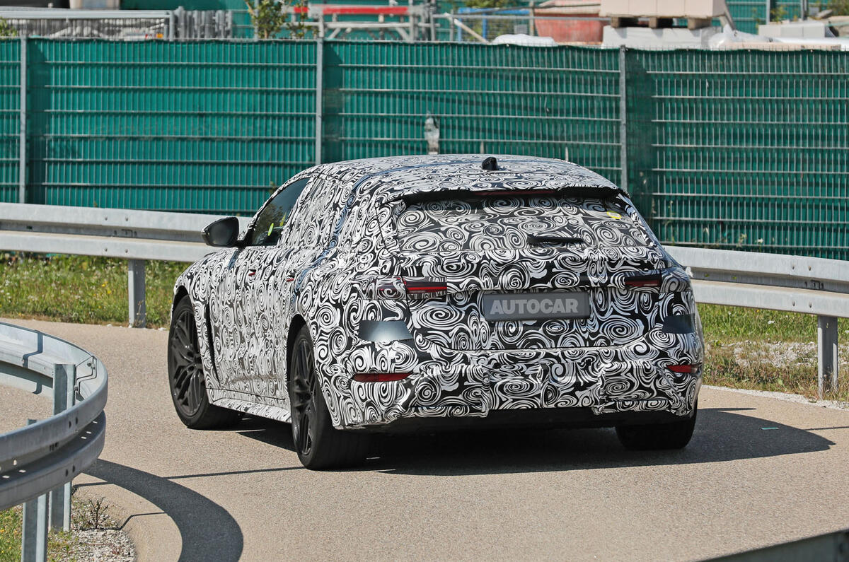 Audi RS6 EV camo rear tracking Audi RS6 EV camo rear tracking