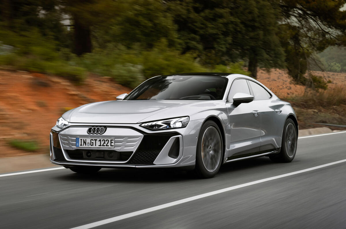 Audi S E Tron front quarter tracking