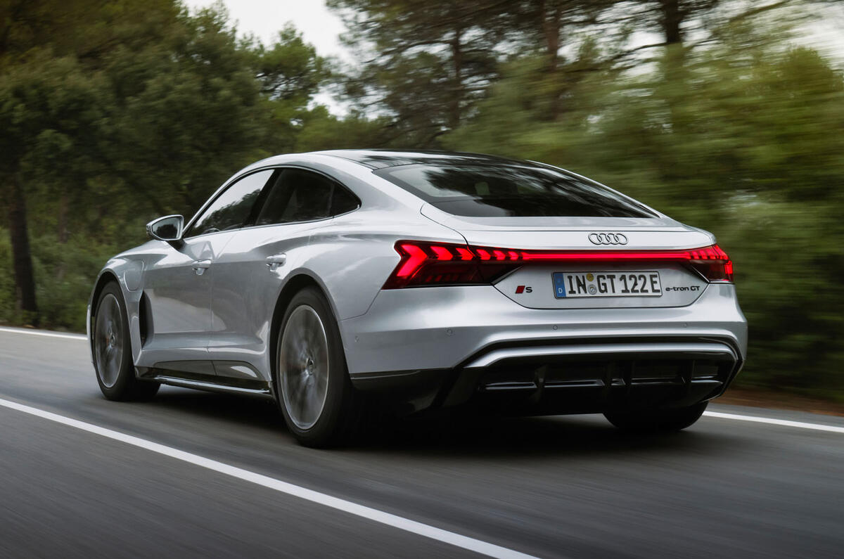 Audi S E Tron rear quarter tracking