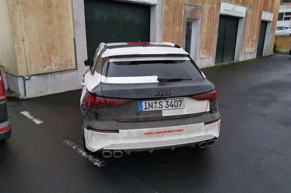 Audi S3 official disguise rear