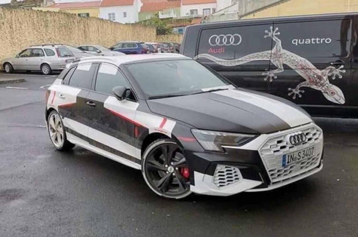 Audi S3 official disguise front