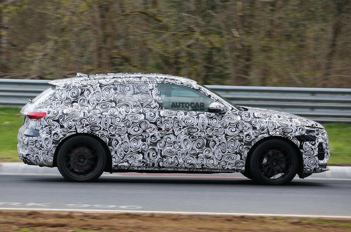 Audi SQ5 track side two Audi SQ5 track side two