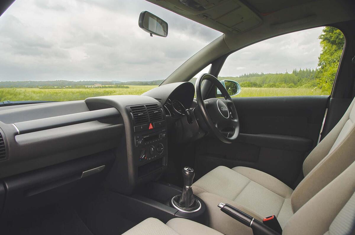 Audi A2 interior Audi A2 interior