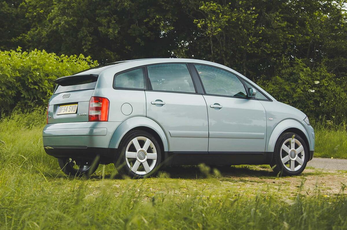 Audi A2 rear right three quarter Audi A2 rear right three quarter