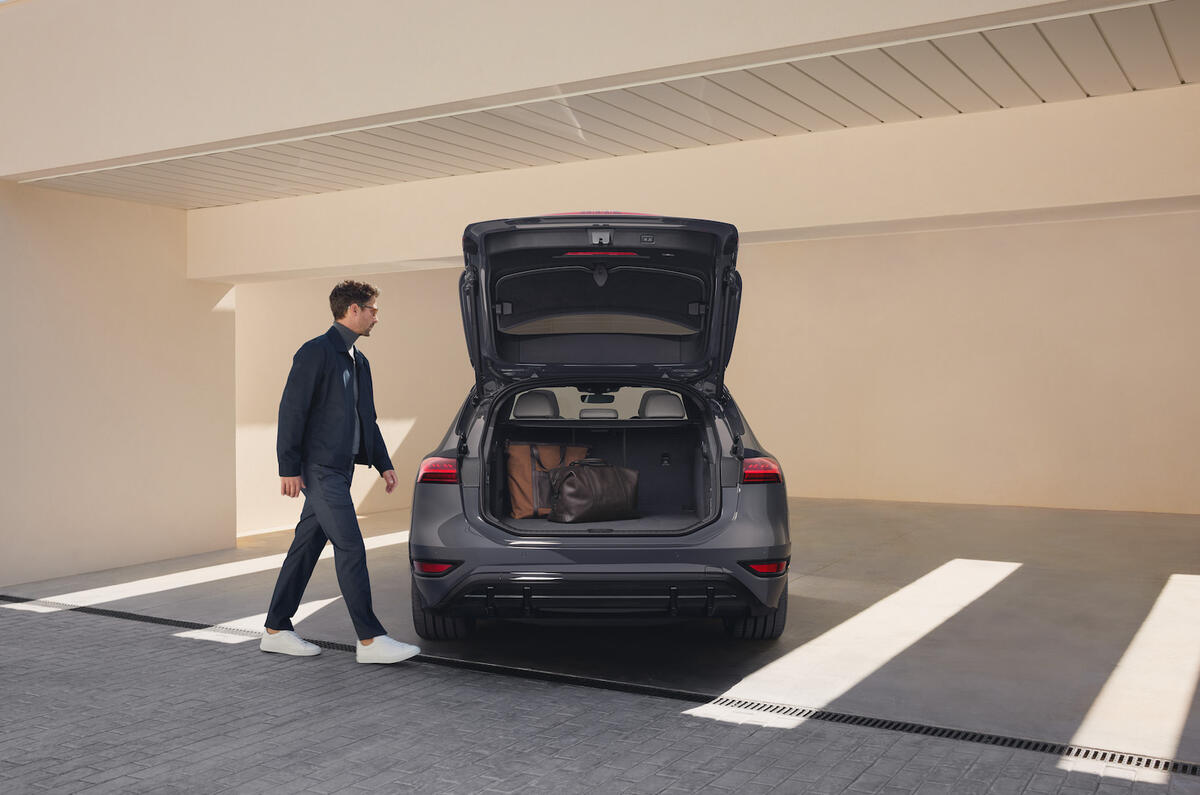 Audi A6 Avant e tron exterior boot detail Audi A6 Avant e tron exterior boot detail