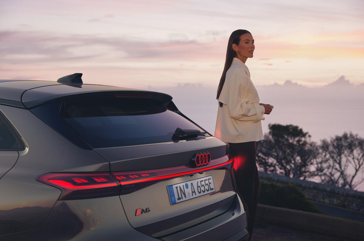 Audi A6 Avant e tron rear light detail Audi A6 Avant e tron rear light detail