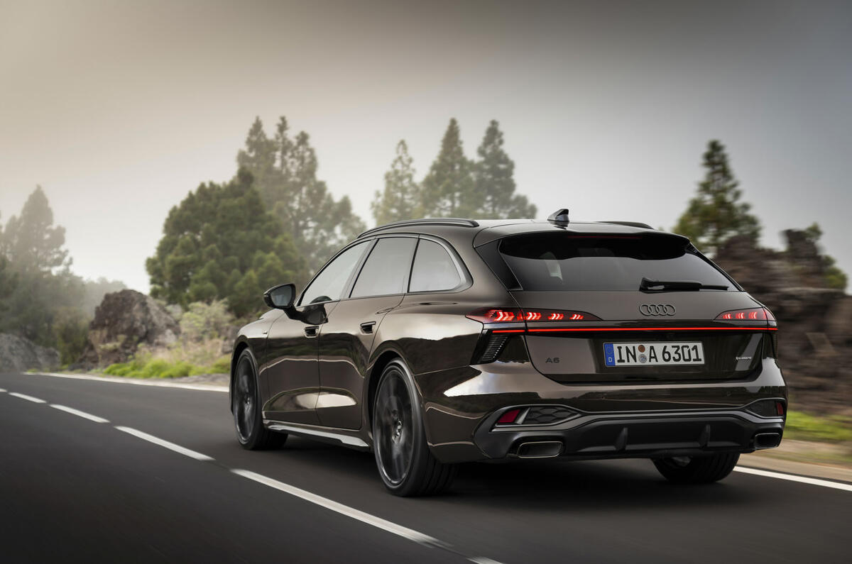 Audi A6 Avant rear 3:4 dynamic Audi A6 Avant rear 3:4 dynamic