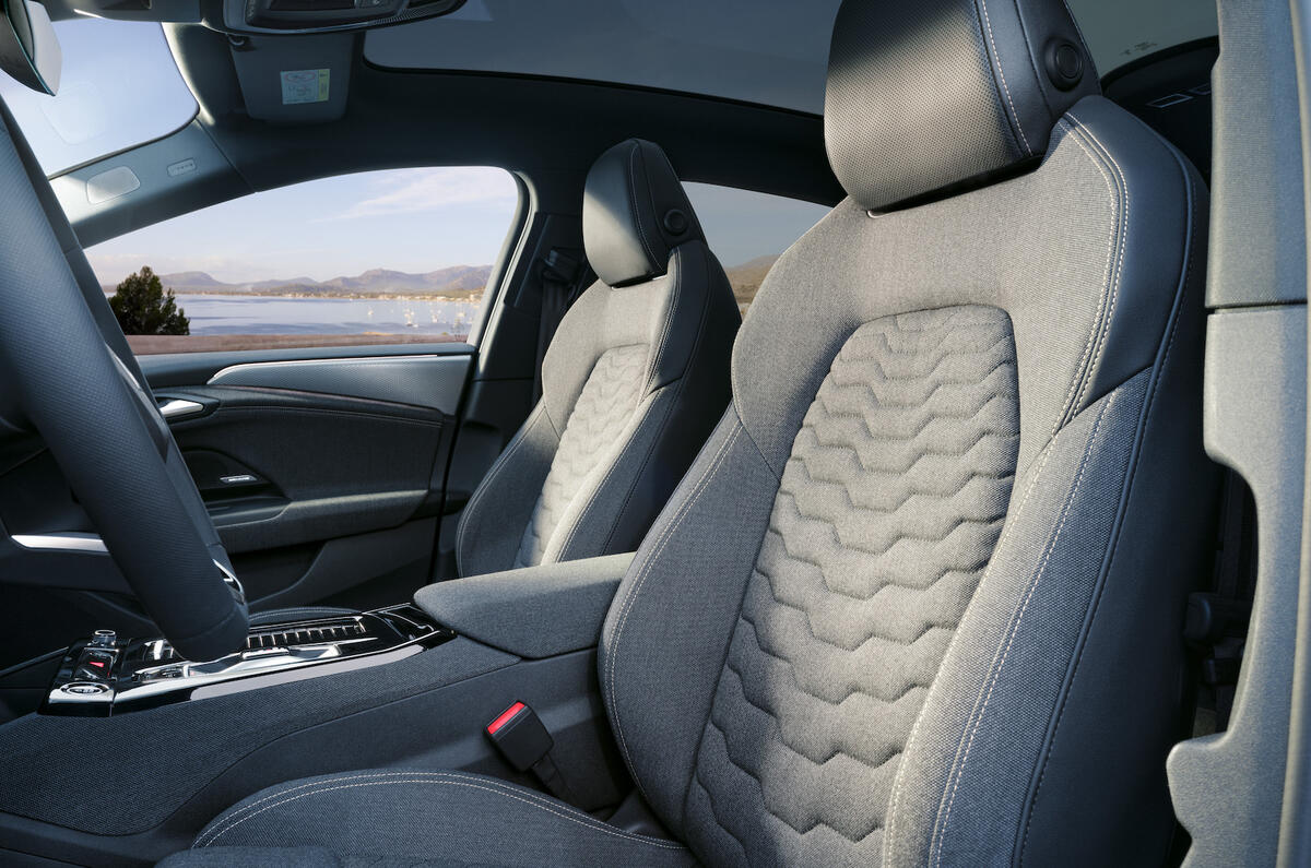Audi A6 Sportback e tron interior seats detail Audi A6 Sportback e tron interior seats detail