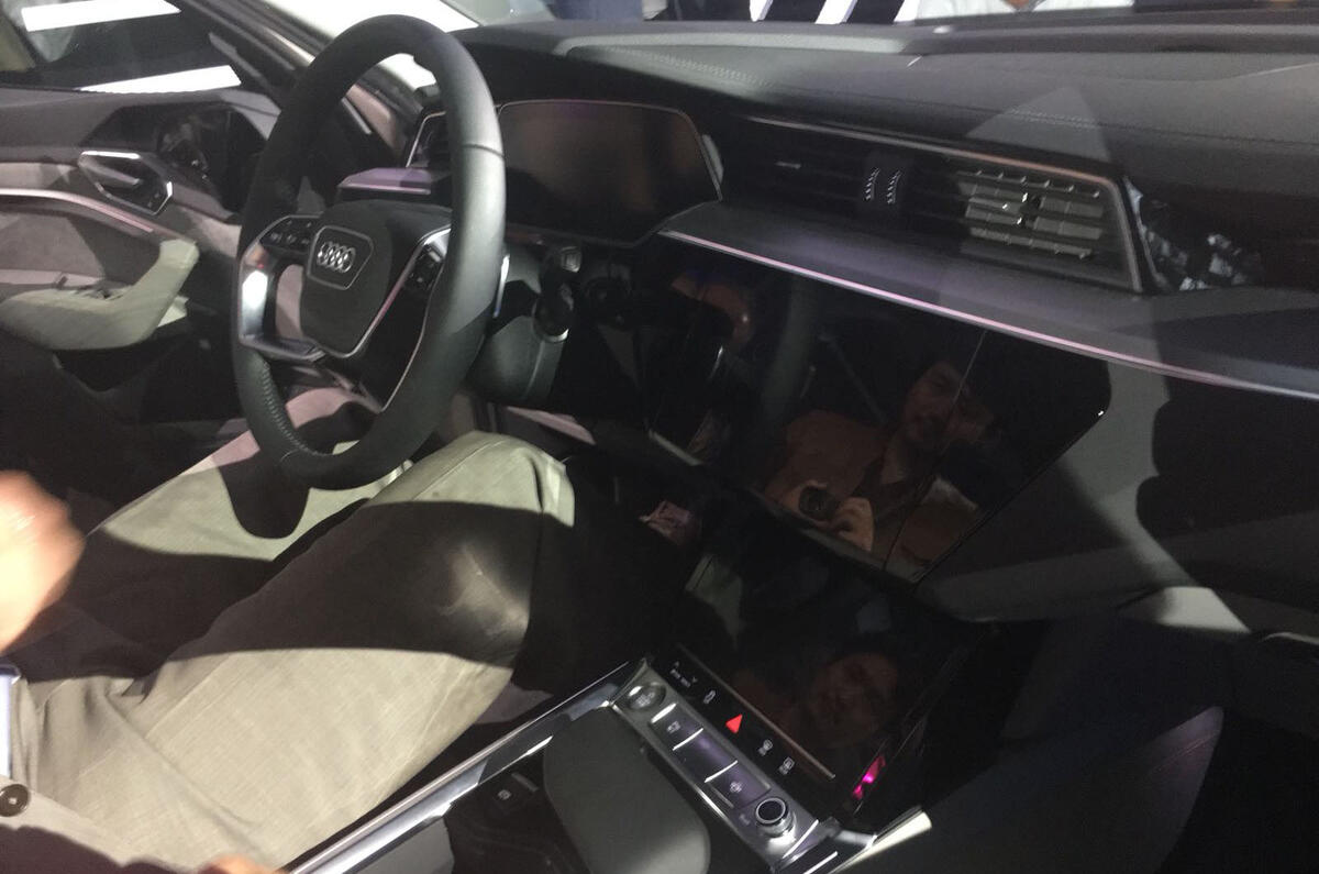 Audi E-Tron 2019 reveal cabin