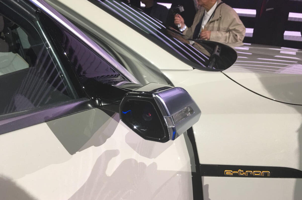Audi E-Tron 2019 reveal digital wing mirrors