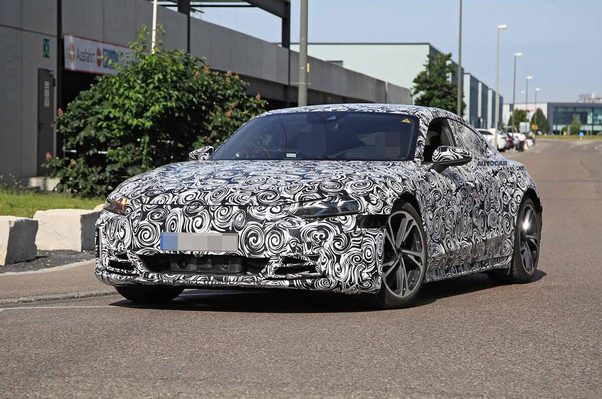 Audi E-tron GT spyshots front side