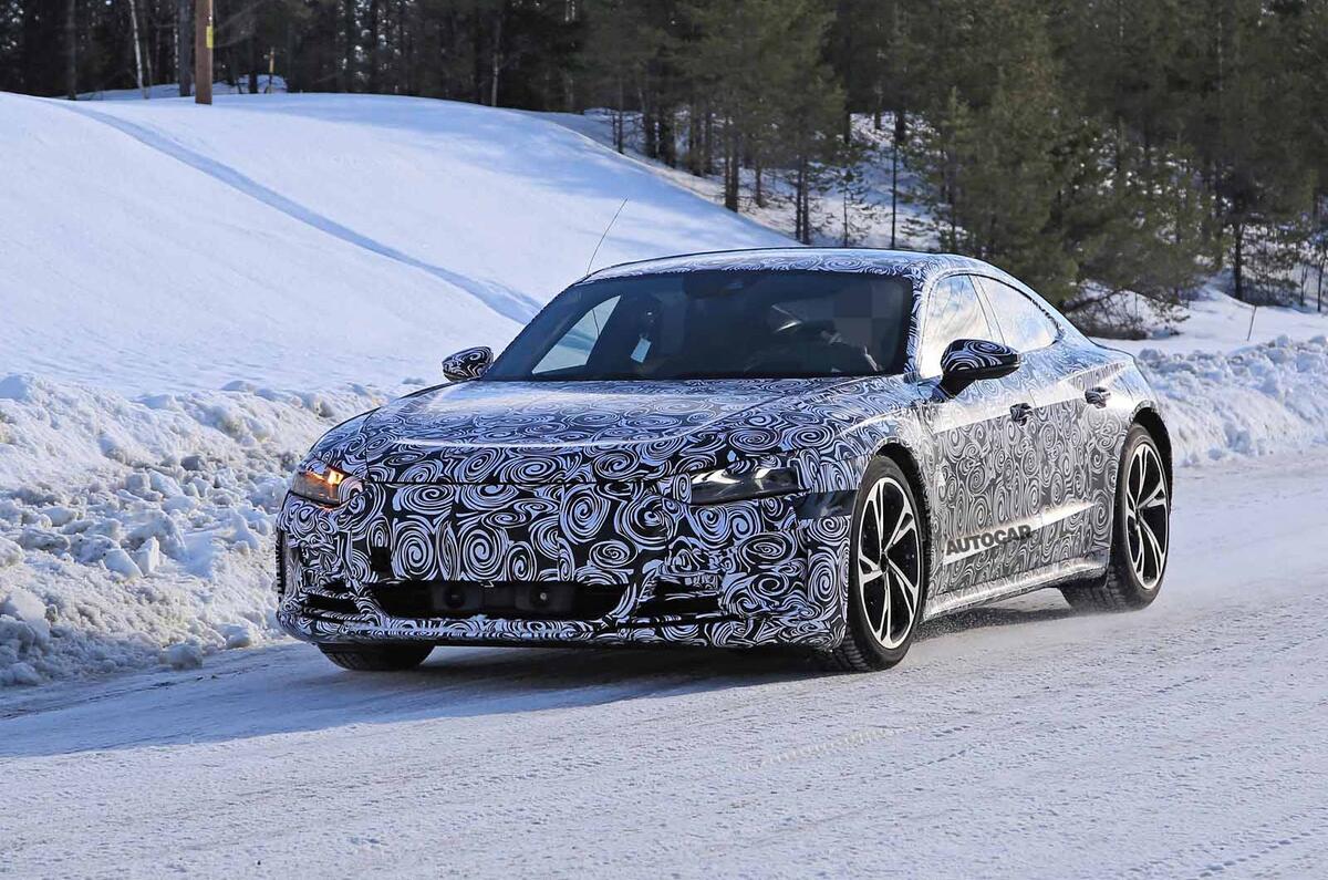 Audi E-Tron GT spyshots front