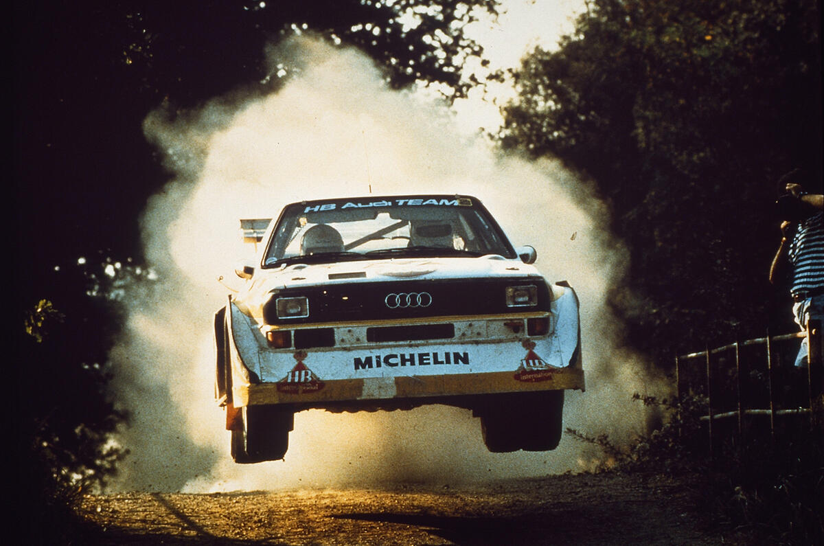 Audi has always used motorsport to improve the breed – true Vorsprung durch Technik Audi S1 quattro rally action