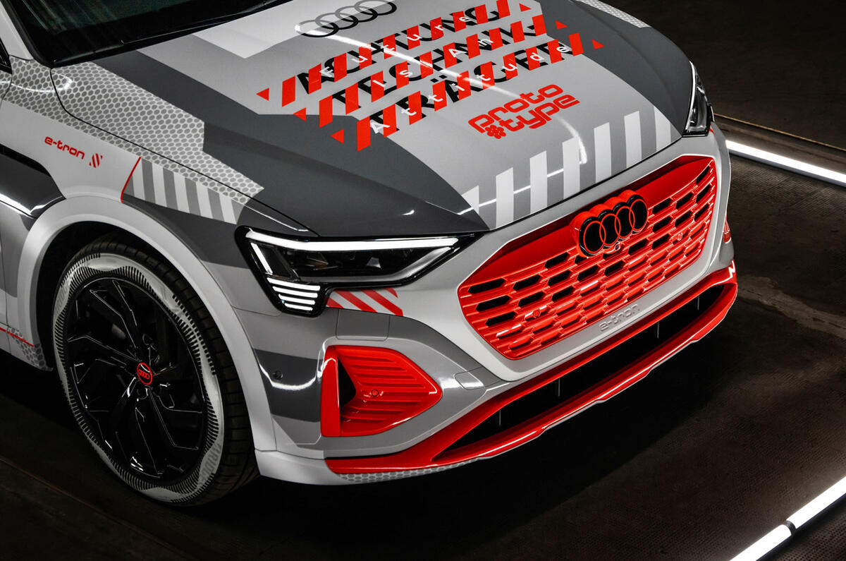 Audi e tron prototype front detail Audi e tron prototype front detail