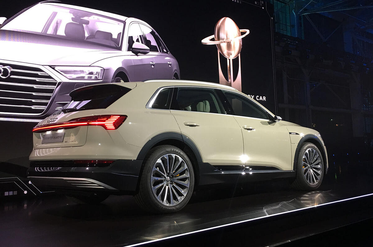 Audi E-Tron 2019 official reveal event - rear angle