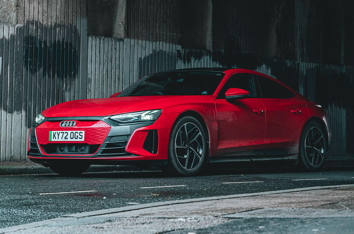 Audi E Tron front three quarter Audi E Tron front three quarter