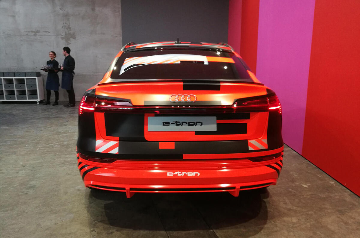 Audi E-tron Sportback Geneva motor show 2019 - back end
