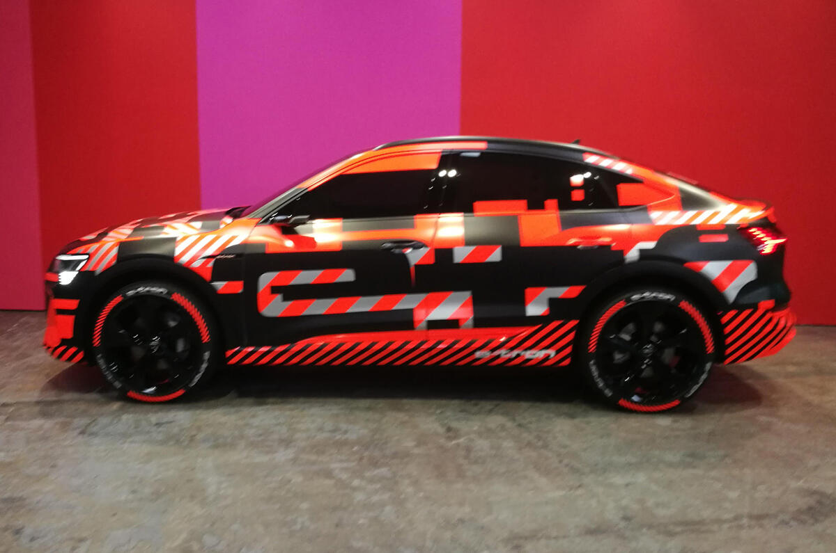 Audi E-tron Sportback Geneva motor show 2019 - side