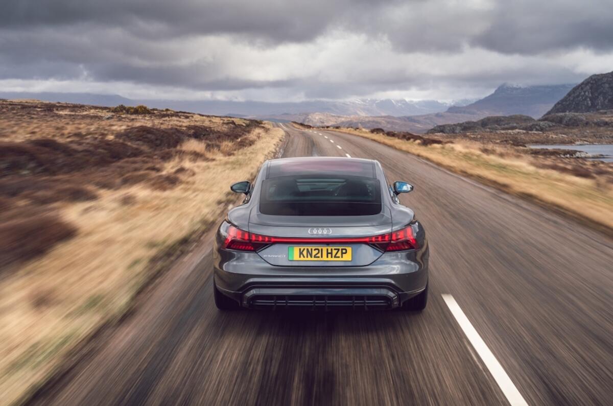 Modern all-electric cars, like the Audi e-tron GT, offer impressive 'go-anywhere' range